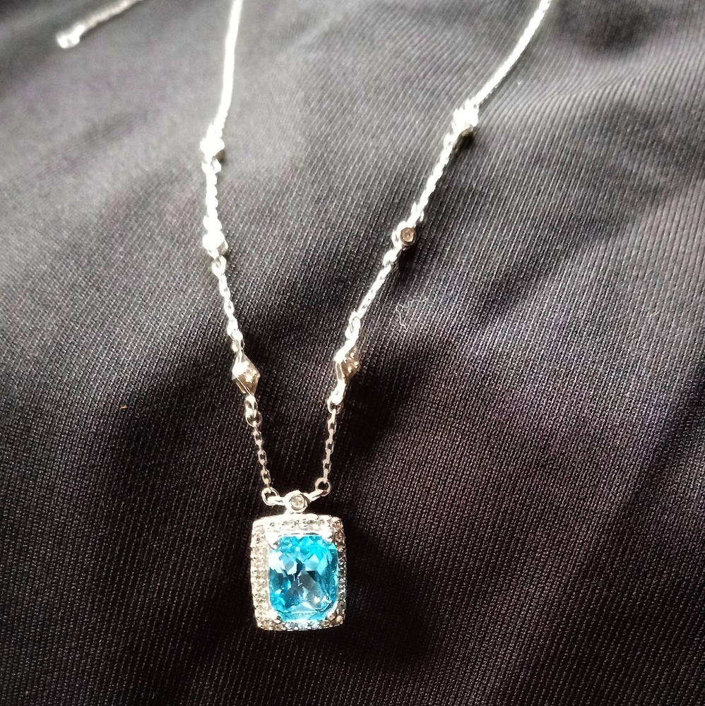 Blue Topaz necklace